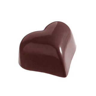картинка Поликарбонатная форма "Chocolate World" - Сердечко объемное 