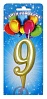 картинка Свеча золотая - "Цифра 9" (233089) картинка Свеча золотая - "Цифра 9" (233089)